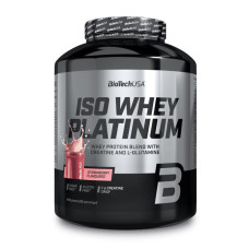 Ізолят протеїну, Iso Whey Platinum, BioTech, 1,81 кг (Полуниця)