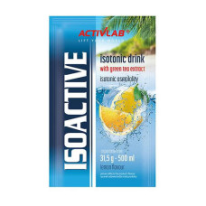 Передтренувальний комплекс, Isoactive Isotonic Drink, Activlab, 31,5 г (Лимон)