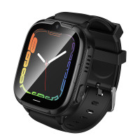 Дитячий смарт-годинник HOCO Y106 4G 46mm. 730 mAh children phone watch Black