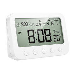 Термогігрометр HOCO HX44 Indoor digital alarm clock with thermometer White
