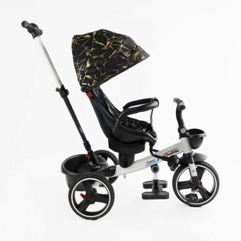 Велосипед 6390 BestTrike Oscar (1) ПОВОРОТНЕ СИДІННЯ, КЕРМО СКЛАДАЄТЬСЯ, КОЛЕСА З ПРОГУМОВАНИМ PU, КОШИК, ТЕЛЕСКОПІЧНА РУЧКА