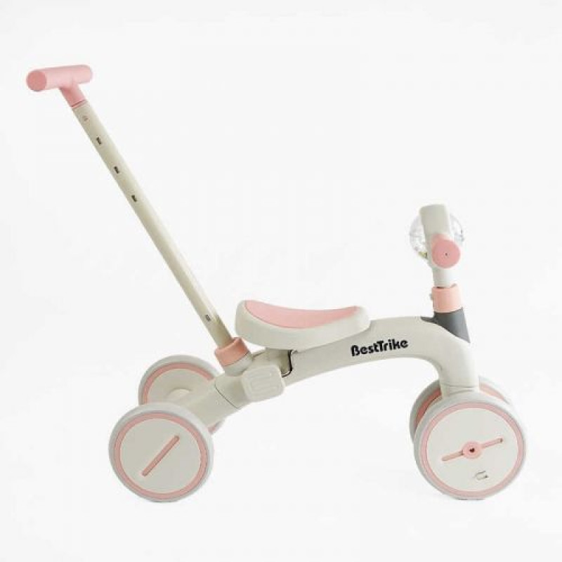 Велосипед 3-х цв. Best Trike (1) материал рамы нейлон, колеса передние 8ʼʼ, задние 6ʼʼ, родительская ручка, в коробке