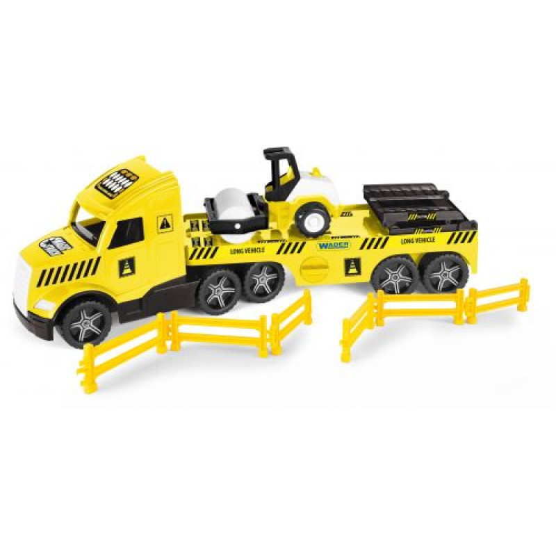 Грузовик с катком, Magic Truck Technic (желтая)