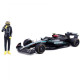 Автомодель с фигуркой – Mercedes‑AMG Petronas F1 W15 (2024) (1:24)