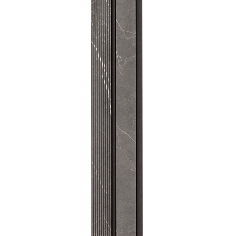 Рейка декоративна PS 2900х118х12мм Сірий мармур SW-00001751