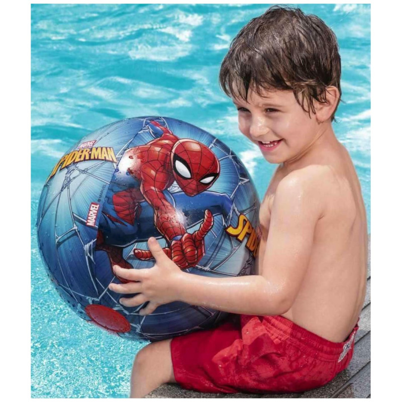 Надувний м'яч Aqua Speed BESTWAY SPIDER-MAN 2137 51 см синій, червоний Діт age 2+