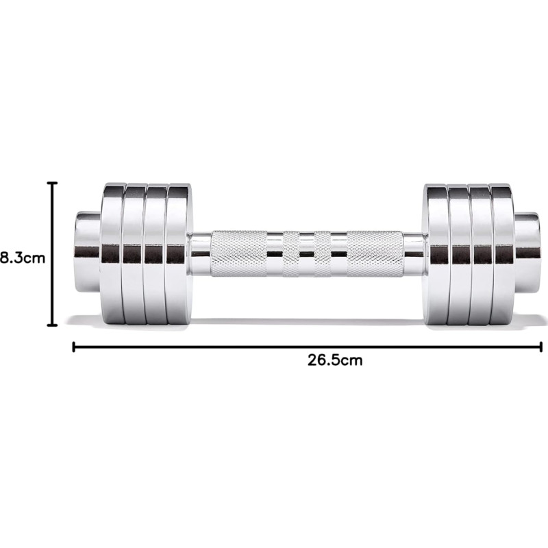 Гантель регульована Adidas Adjustable Chrome Dumbbell