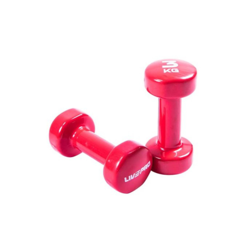 Гантель вінілова 1шт LivePro STUDIO DUMBBELL