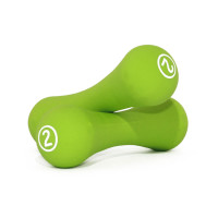 Гантели неопреновые LiveUp Neoprene Dumbbell, 2х2 кг, неопрен, зеленые