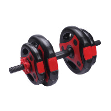 Гантель набірна пластикова 10кг 1шт LiveUp CEMENT DUMBELL SET