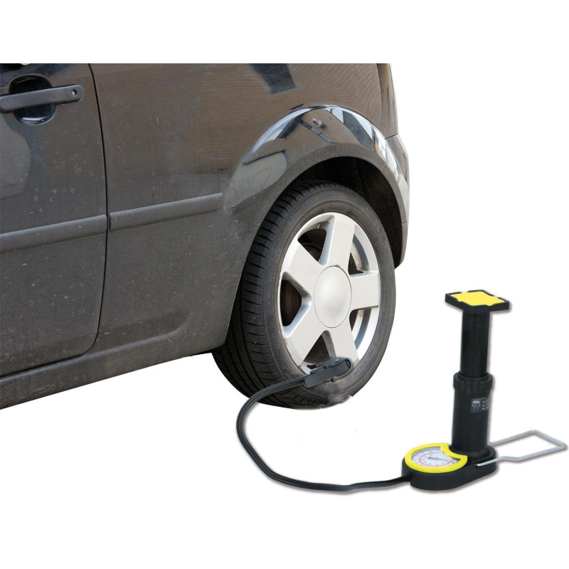 Насос підлоговий з манометром Dunlop Mini foot pump