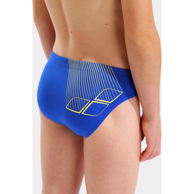 Плавки-сліпи для хлопчиків Arena BRIGHT SWIM BRIEFS синій, жовтий Діт 140 см