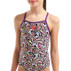Купальник закритий для дівчат Arena FUN SKULLS SWIMSUIT LIGHTDROP