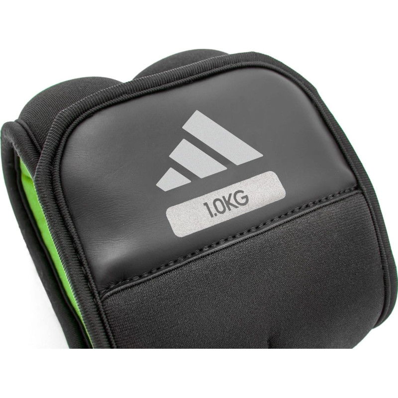 Обважнювачі для щиколотки/зап'ястя Adidas Ankle/Wrist Weights чорний, зелений Уні 1 кг