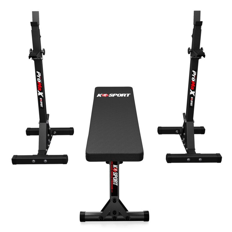 Тренувальний набір K-Sport пряма лава KSH024 + регульовані стійки KSH015