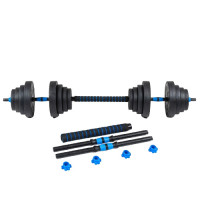 Гантелі розбірні бітумні THUNDER GYM-02 зі з'єднувачем для штанги, 2 x 10 кг