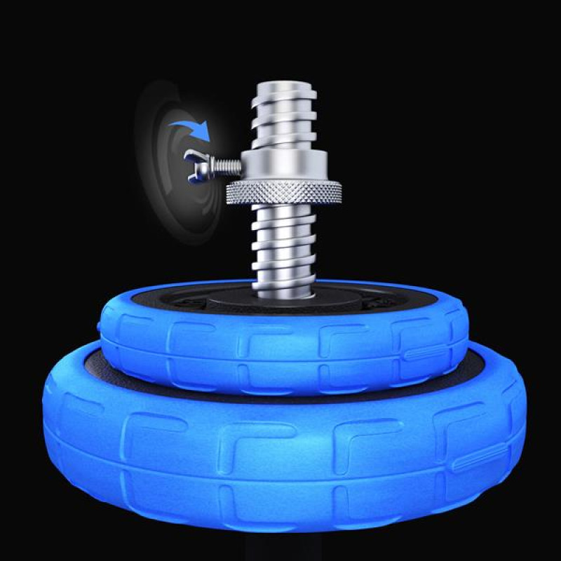 Гантелі розбірні HMS SGG30BAR з перехідником для штанги, 30 кг