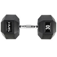 Гантель шестигранна HMS HEX PRO, 30 кг
