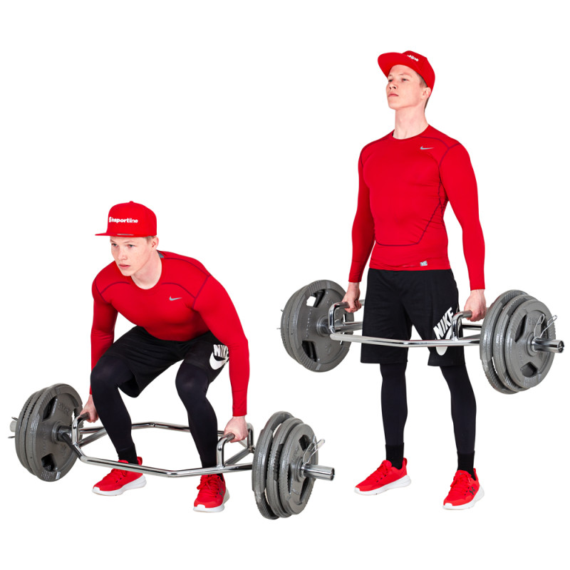 Гриф олімпійський шестигранний inSPORTline Dedlif 140/50 20 кг, без затискачів