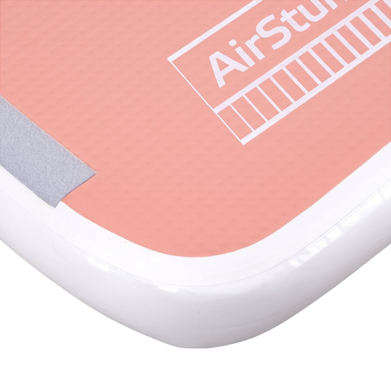 Килимок надувний Airtrack inSPORTline Airstunt 500x100x10 см, рожевий