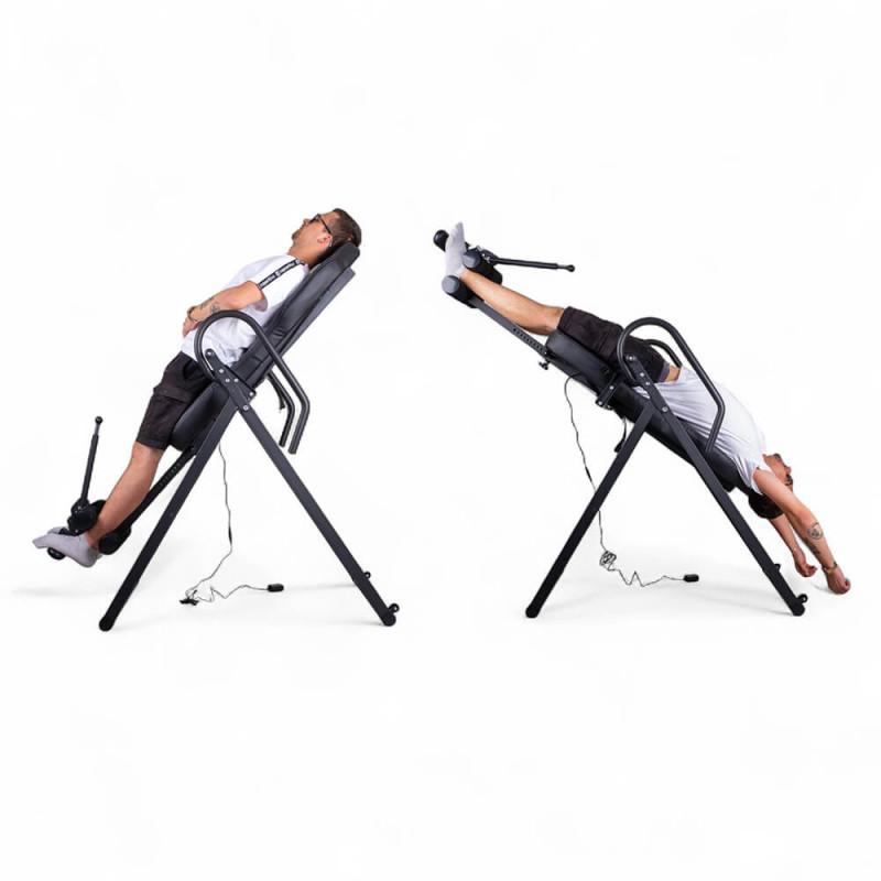 Інверсійний стіл з підігрівом inSPORTline Inverso Heaty, чорний