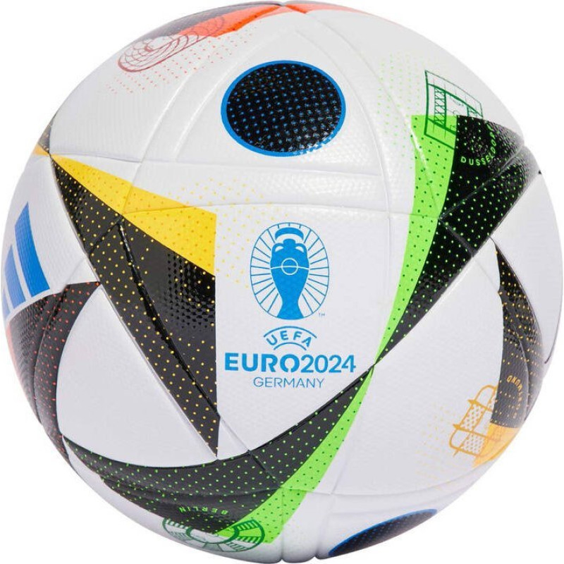 М'яч футбольний Adidas Euro24 Fussballiebe League IN9367 розмір 5, біло-чорний