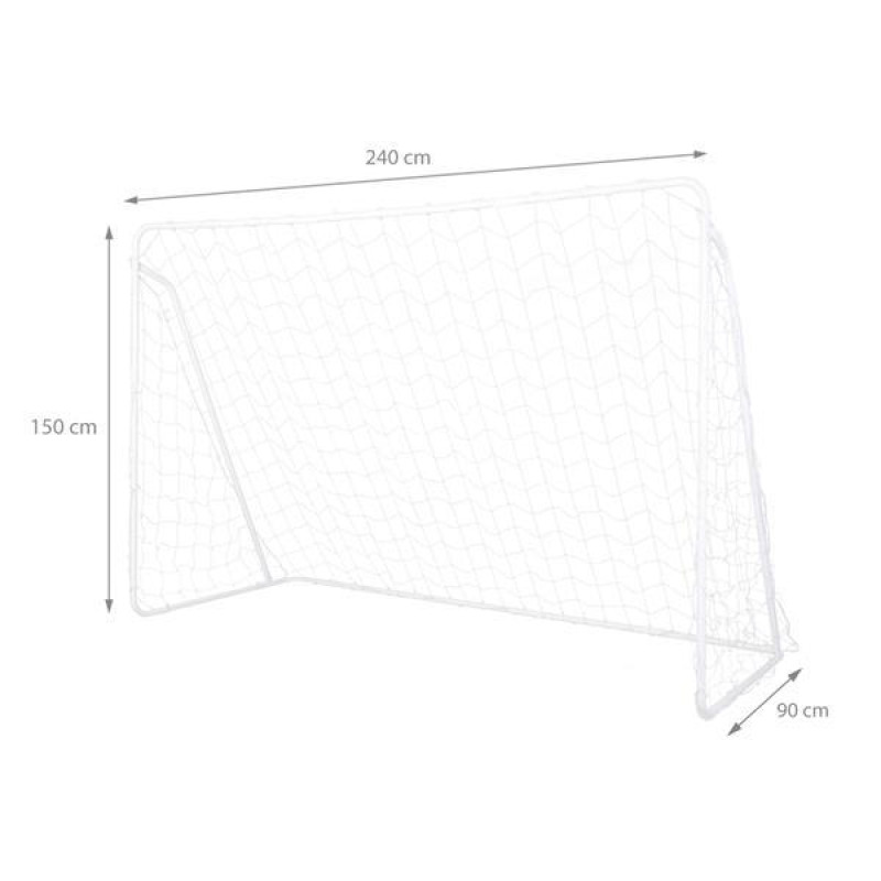 Футбольні ворота з панеллю та сіткою BR240P NILS 2в1 240x150cm