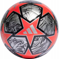М'яч футбольний Adidas UCL CLUB IN9329 розмір 5, червоно-сірий