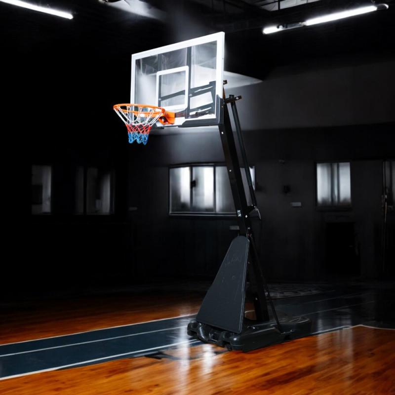 Стійка баскетбольна регульована inSPORTline Dunkster III 305 см, чорно-біла