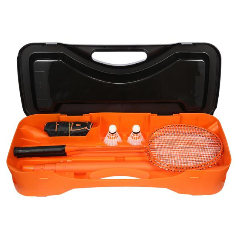 Набір для бадмінтону 2 ракетки + 2 волани + сітка + чохол NILS ZSB1