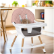 Стільчик для годування Nukido Lilo 63 х 64 х 93 см - рожево-білий