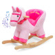 Коник-гойдалка inSPORTline Atisino зі звуком, рожевий