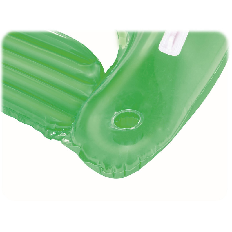 Крісло надувне з ручками і тримачами для напоїв Bestway 43118 зелене, 152 x 99 см