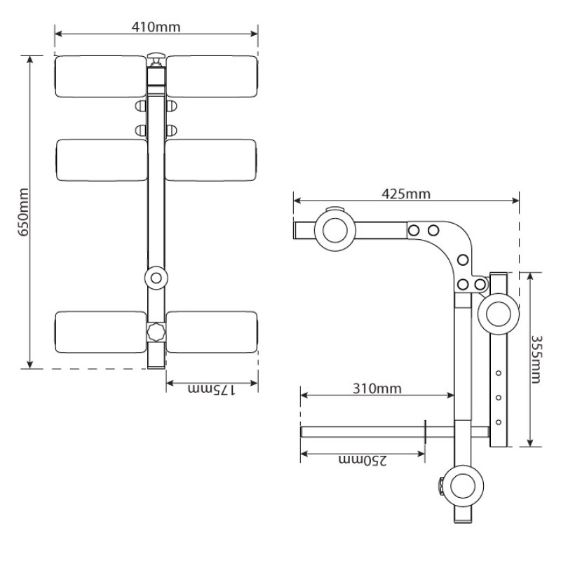 Приставка жим ногами для лави K-Sport KSSL009
