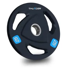 Диск олімпійський THUNDER, 25 кг, чавун з гумовим покриттям