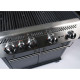 Газовий гриль SANTOS S-401 Black, з бічним пальником, чорний 900259 Код: 010954