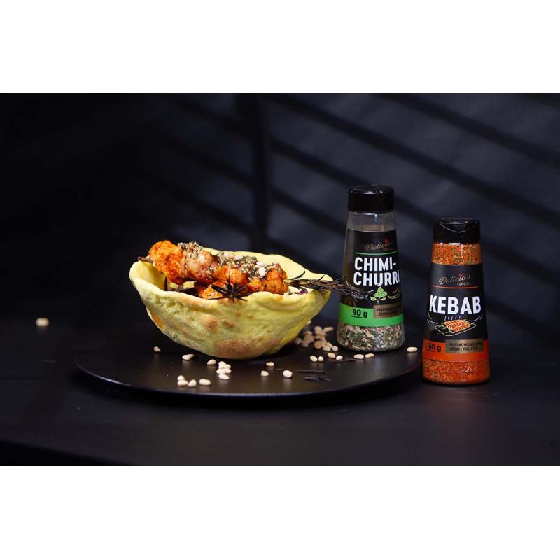 Суміш спецій Delicia's Spices Kebab для кебабу 160 г 241676 Код: 013256
