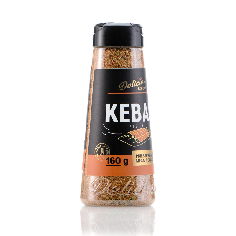 Суміш спецій Delicia's Spices Kebab для кебабу 160 г 241676 Код: 013256