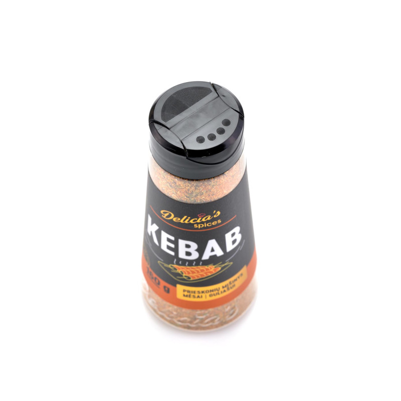Суміш спецій Delicia's Spices Kebab для кебабу 160 г 241676 Код: 013256