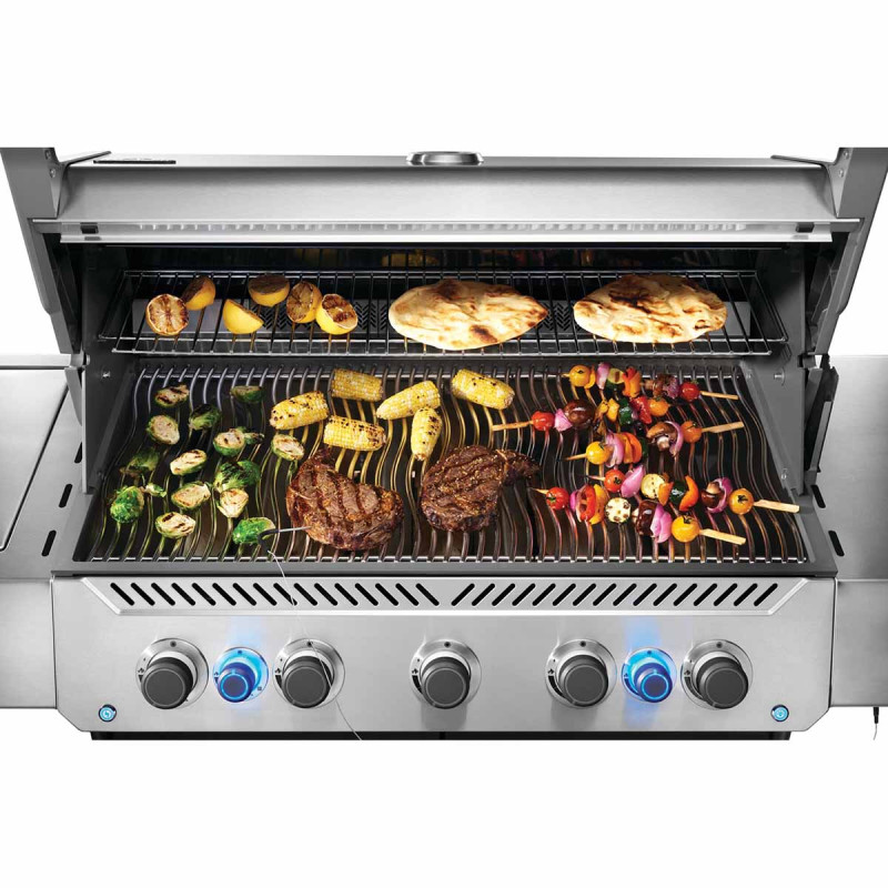 Газовий гриль Napoleon Prestige P 650 з бічною конфоркою Sizzle Zone та вертілем (69632) нерж сталь P665VRSIBPSS Код: 013839