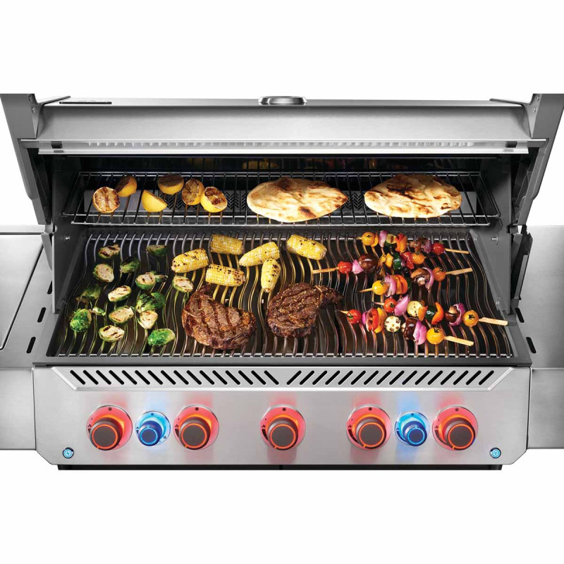 Газовий гриль Napoleon Prestige P 650 з бічною конфоркою Sizzle Zone та вертілем (69632) нерж сталь P665VRSIBPSS Код: 013839