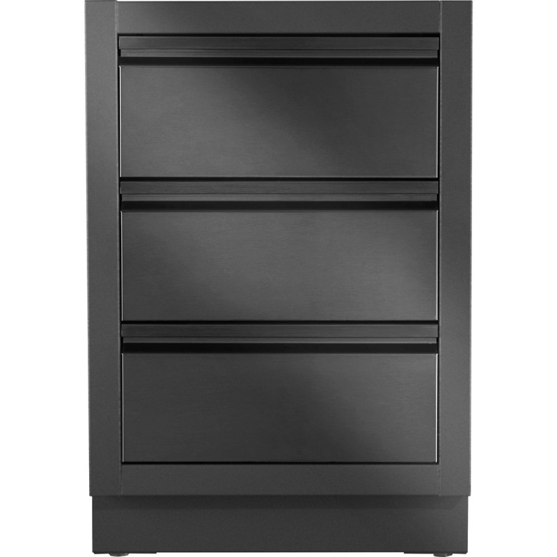 Тумба з 3-ма висувними ящиками 61х61х90 см чорна Oasis Napoleon IM-3DC-MK-1 Код: 014048
