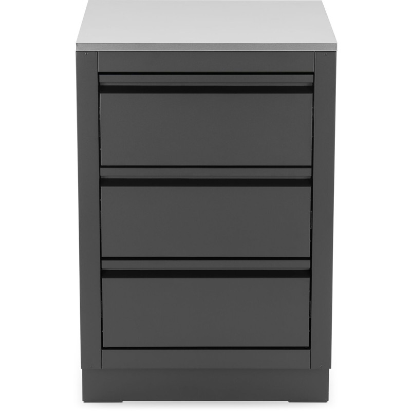 Тумба з 3-ма висувними ящиками 61х61х90 см чорна Oasis Napoleon IM-3DC-MK-1 Код: 014048