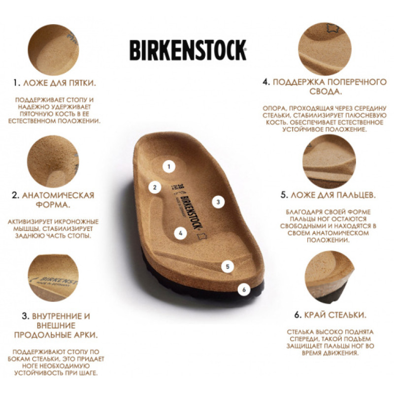 Жіночі шльопанці Arizona BF Nubuk Mocca R 151181 Birkenstock Розмір 4 (151181/39-1338)