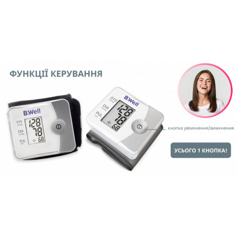 Зап'ястний тонометр B.Well PRO-39 (PRO-39-1437)