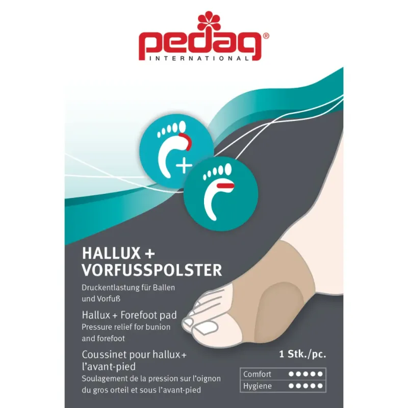 Еластичний бандаж з силіконовою вставкою Pedag Hallux-Vorfusspolster 279 (279-1866)