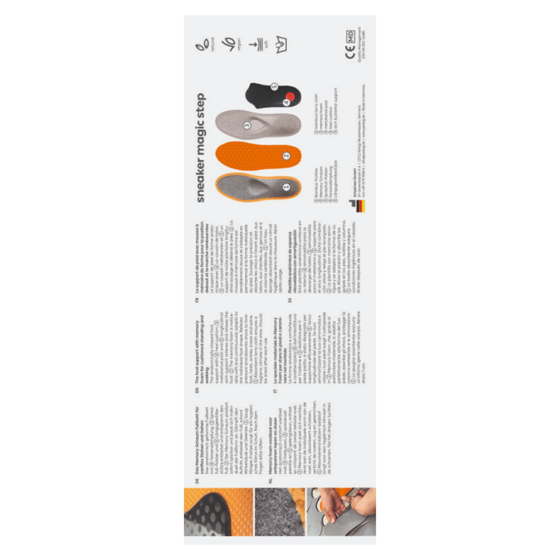 Ортопедичні внутрішні устілки SNEAKER MAGIC STEP 180 Pedag Розмір 5 (180/39-1955)