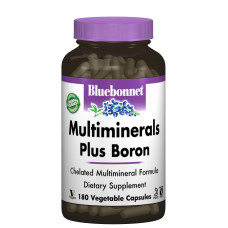 Мультивитамины + Бор с Железом, Bluebonnet Nutrition, 180 вегетарианских капсул