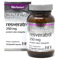 Ресвератрол 250 мг, Beautiful Ally, Bluebonnet Nutrition, Resveratrol 250 Мг, 60 растительных капсул