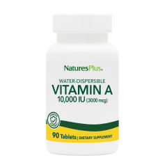 Витамин А, Vitamin A, Natures Plus, 10,000 МЕ, 90 таблеток